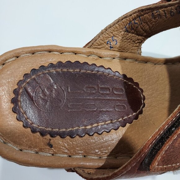 Lobo Solo Comfort Leather Sandals 25 US approx 7-8 Beachcore - Picture 6 of 9
